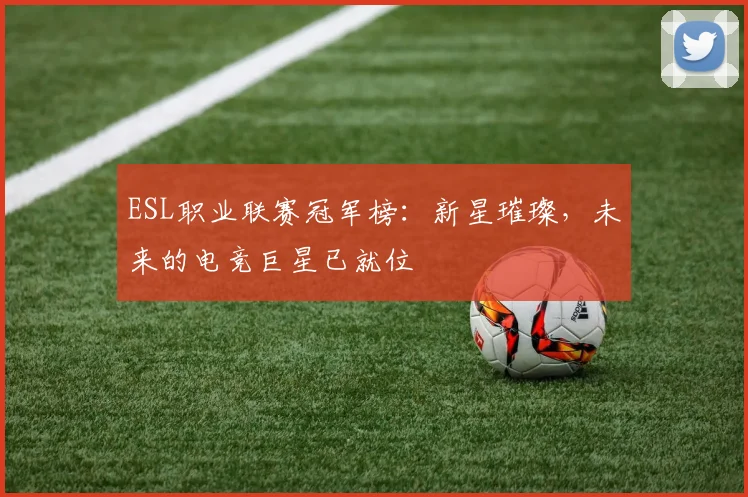 ESL职业联赛冠军榜：新星璀璨，未来的电竞巨星已就位